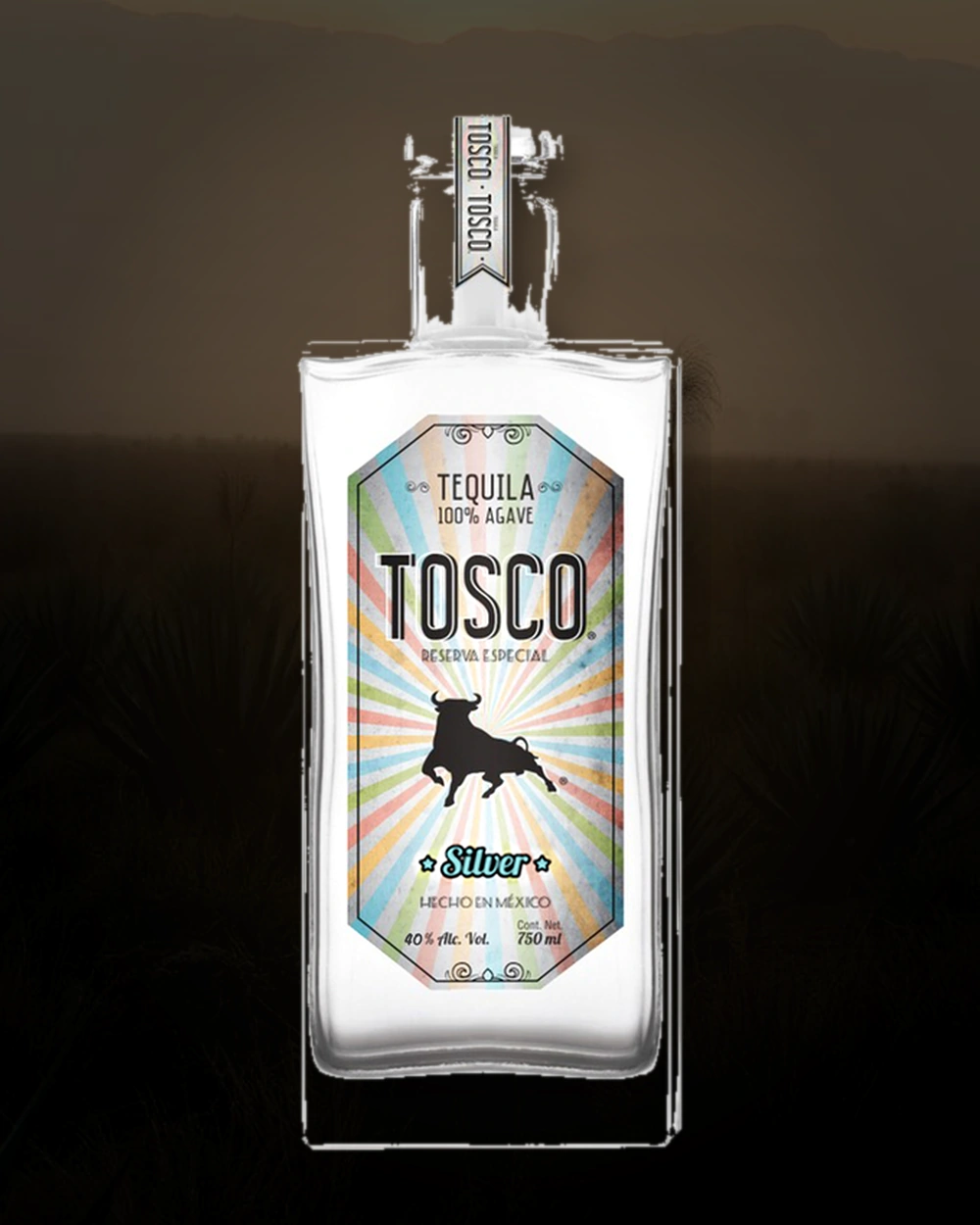 Tosco Tequila Silver bottle