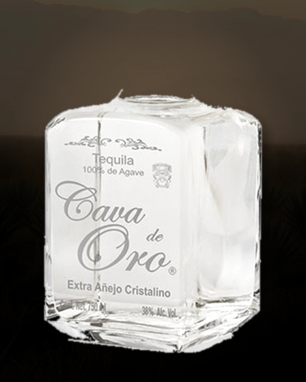 Cava de Oro Extra Añejo Cristalino bottle