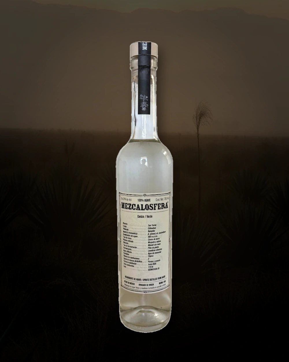 Mezcalosfera Cenizo / Verde – Tavi Torres bottle