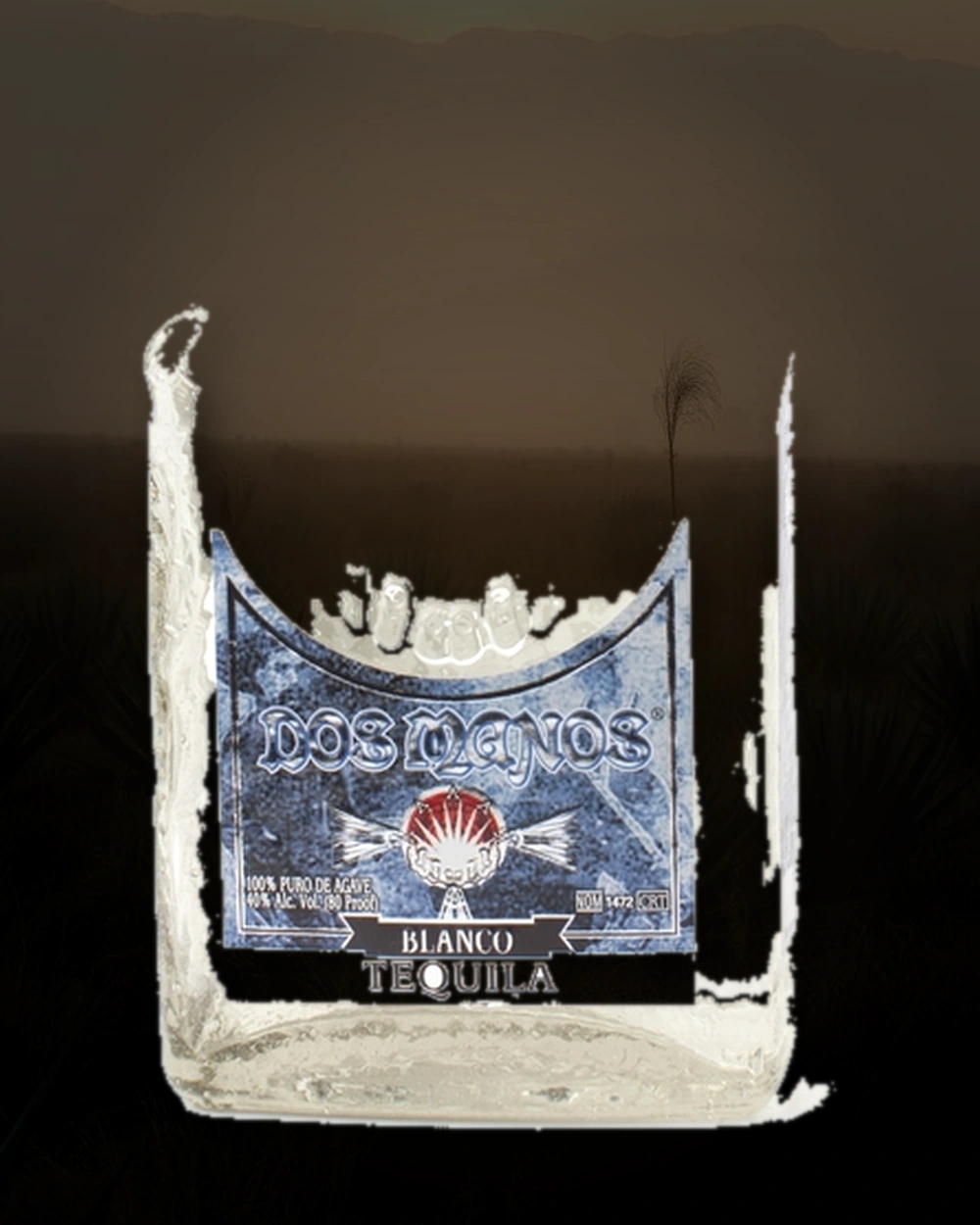 Dos Manos Blanco Tequila bottle