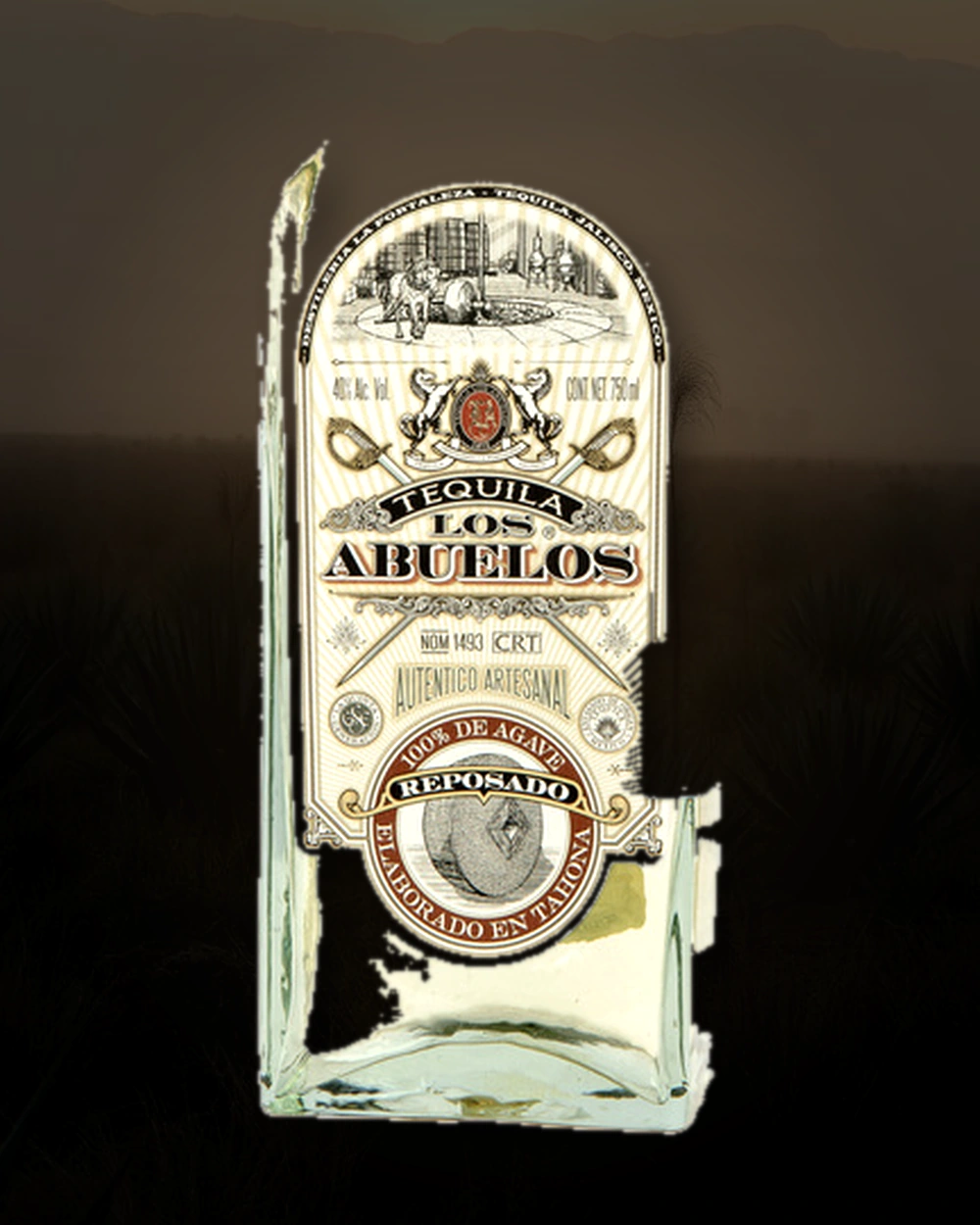 Los Abuelos Reposado bottle