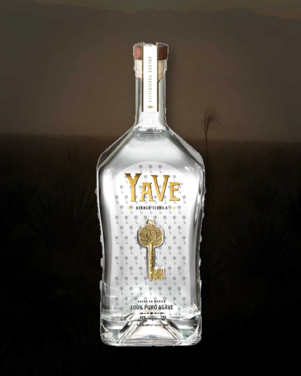 YaVe Blanco Tequila bottle