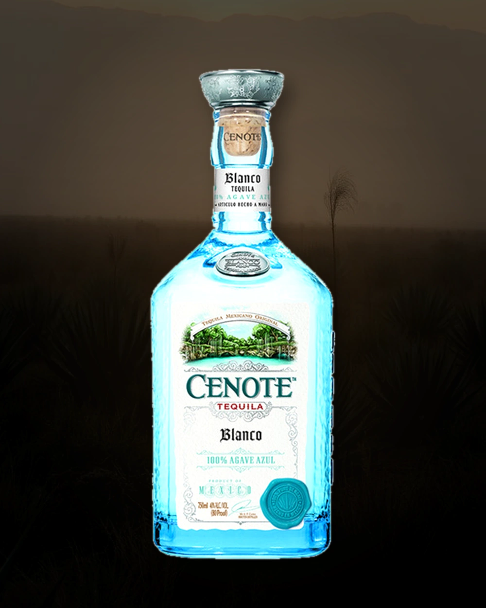 Cenote Tequila Blanco bottle