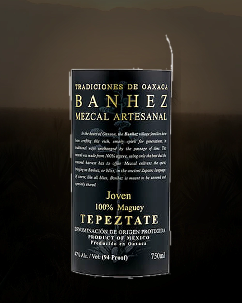 Banhez Tepeztate bottle
