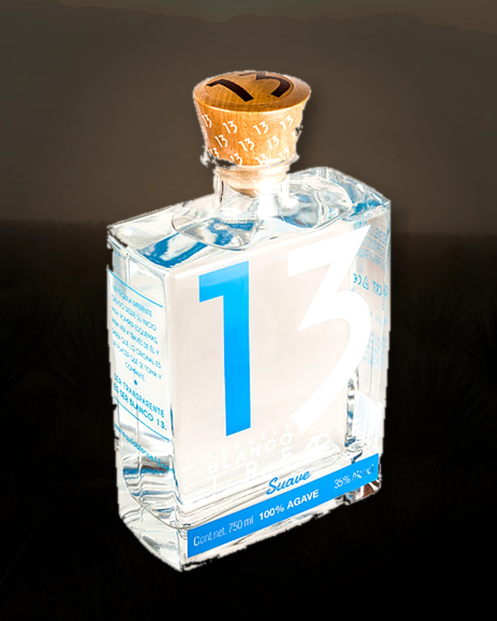 Tequila Blanco 13 Suave bottle