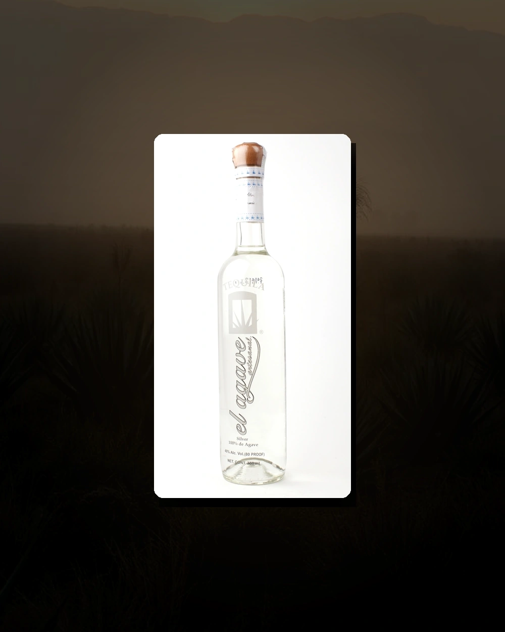 El Agave Silver Tequila bottle