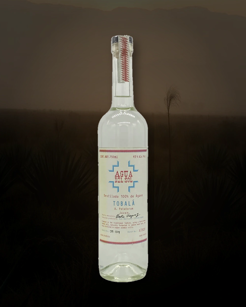 Agua del Sol Tobala – Berta Vasquez bottle
