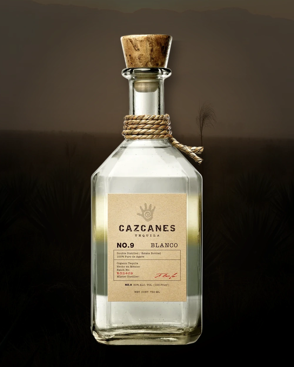 Cazcanes No. 9 Blanco High Proof bottle