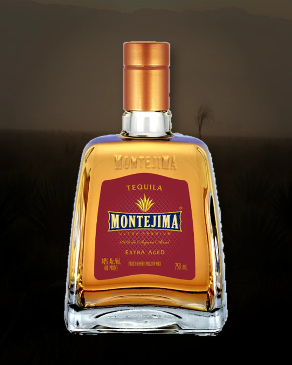 Montejima Tequila Extra Aged bottle