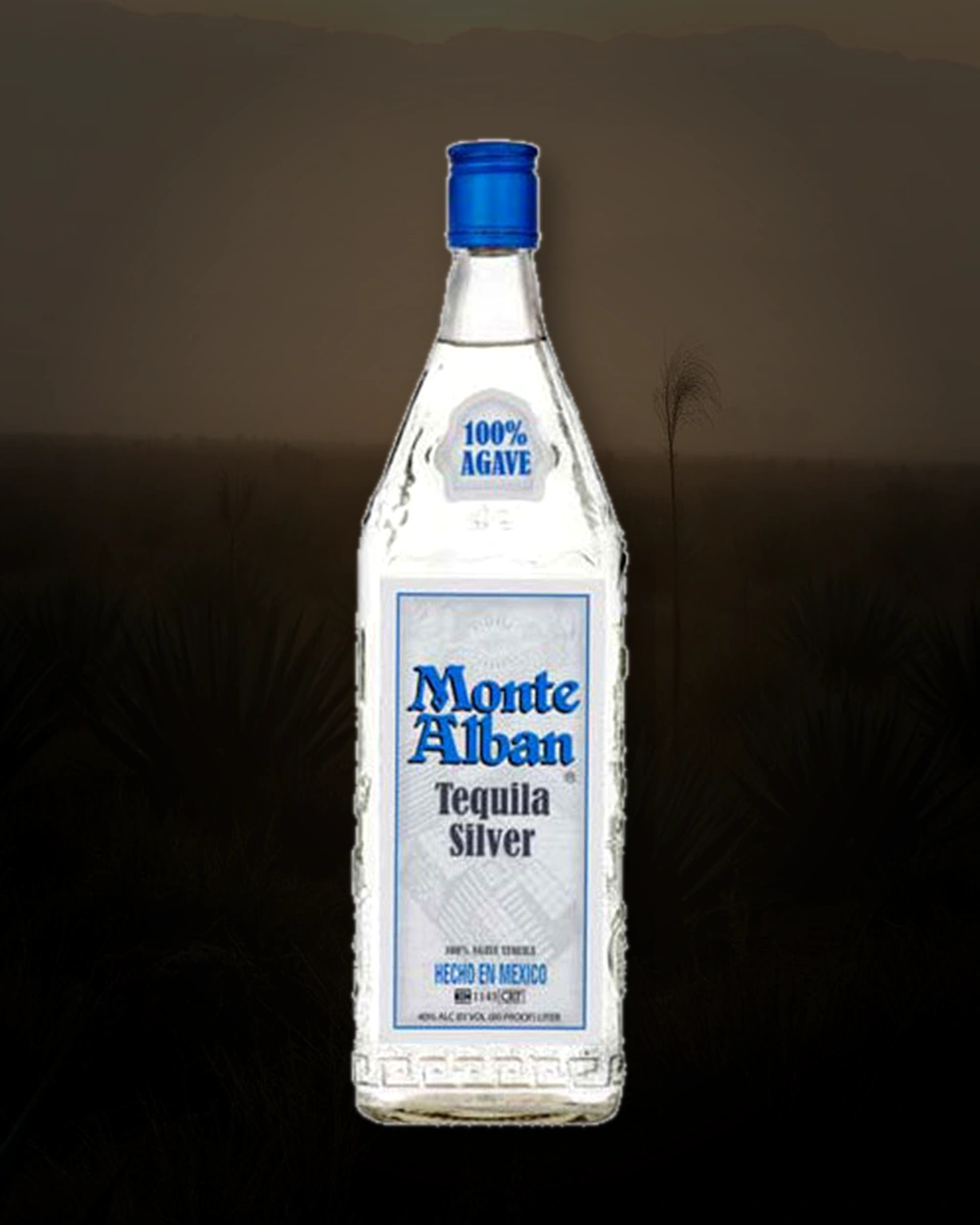 Monte Alban Tequila Silver bottle