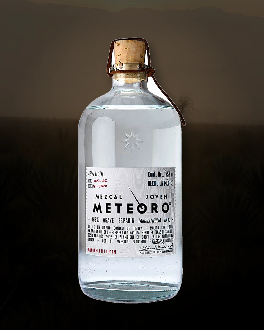 Mezcal Meteoro bottle