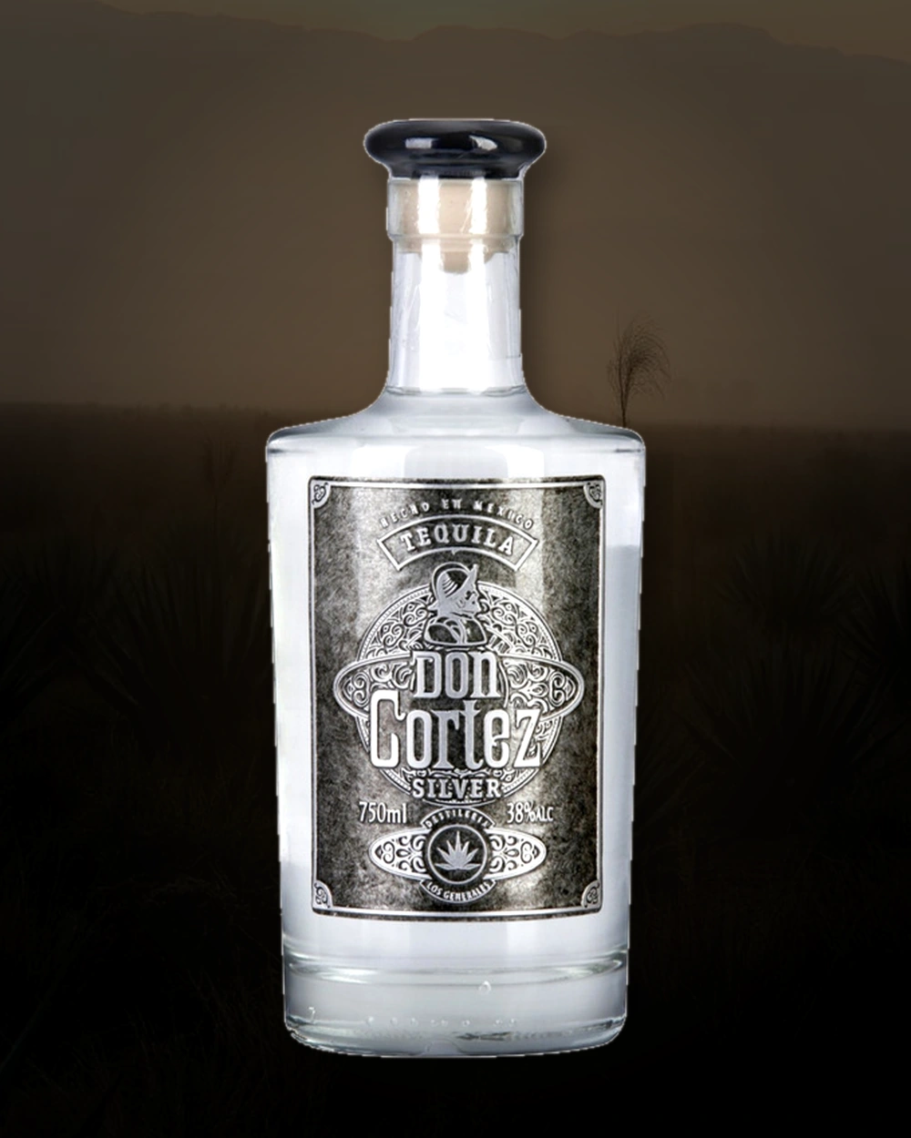Don Cortez Tequila Silver bottle