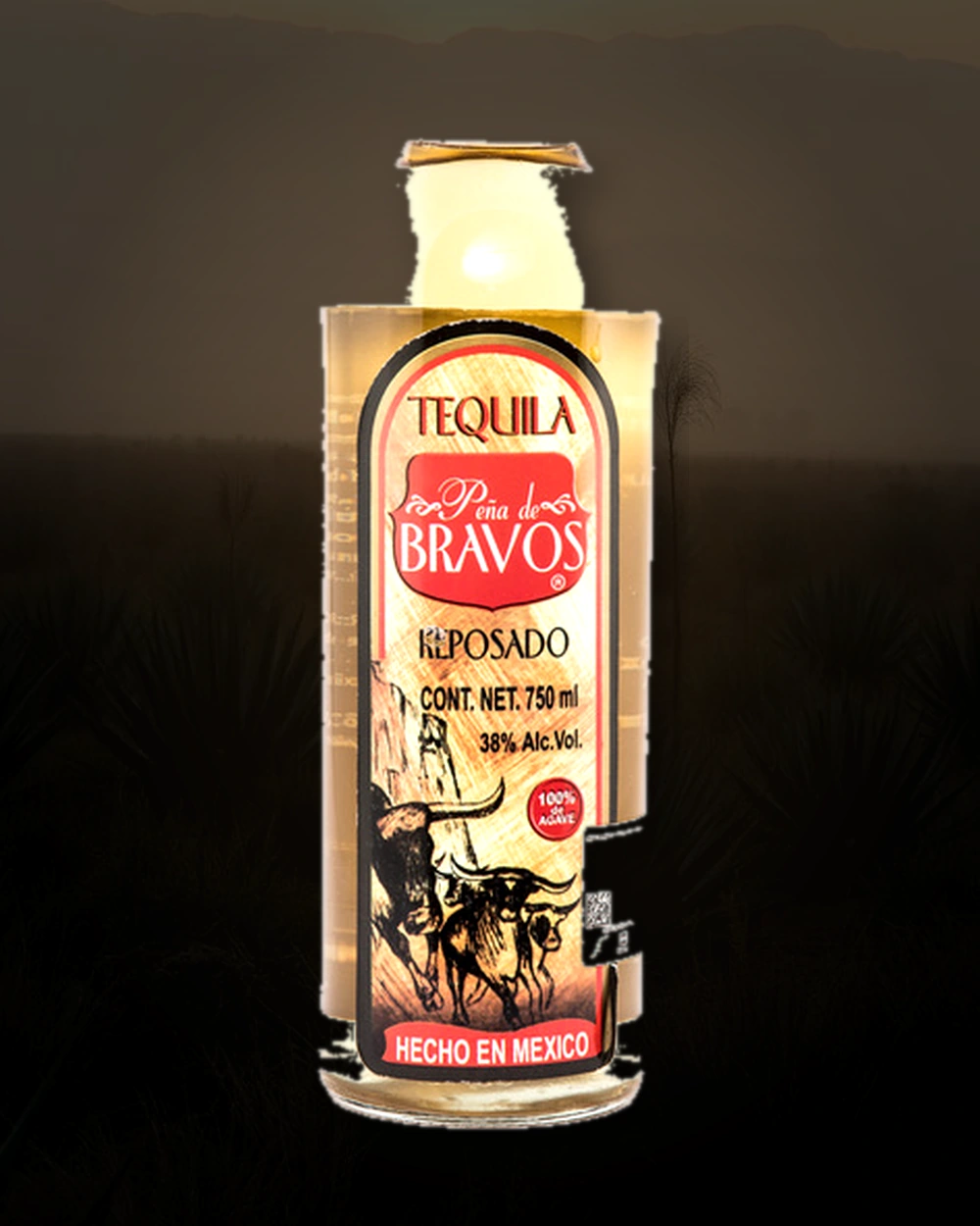 Peña de Bravos Reposado bottle