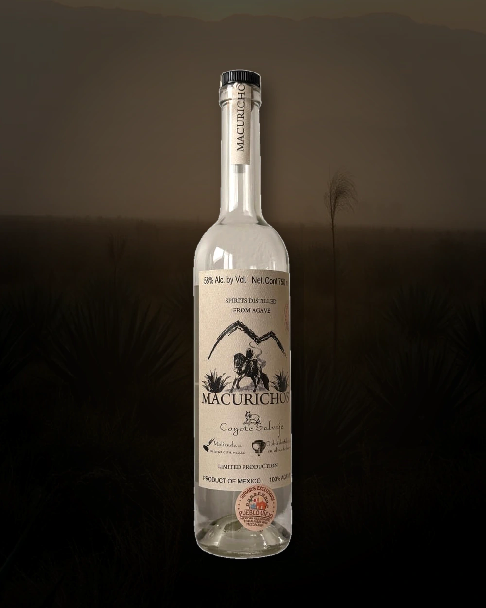 Macurichos Coyote Salvaje bottle