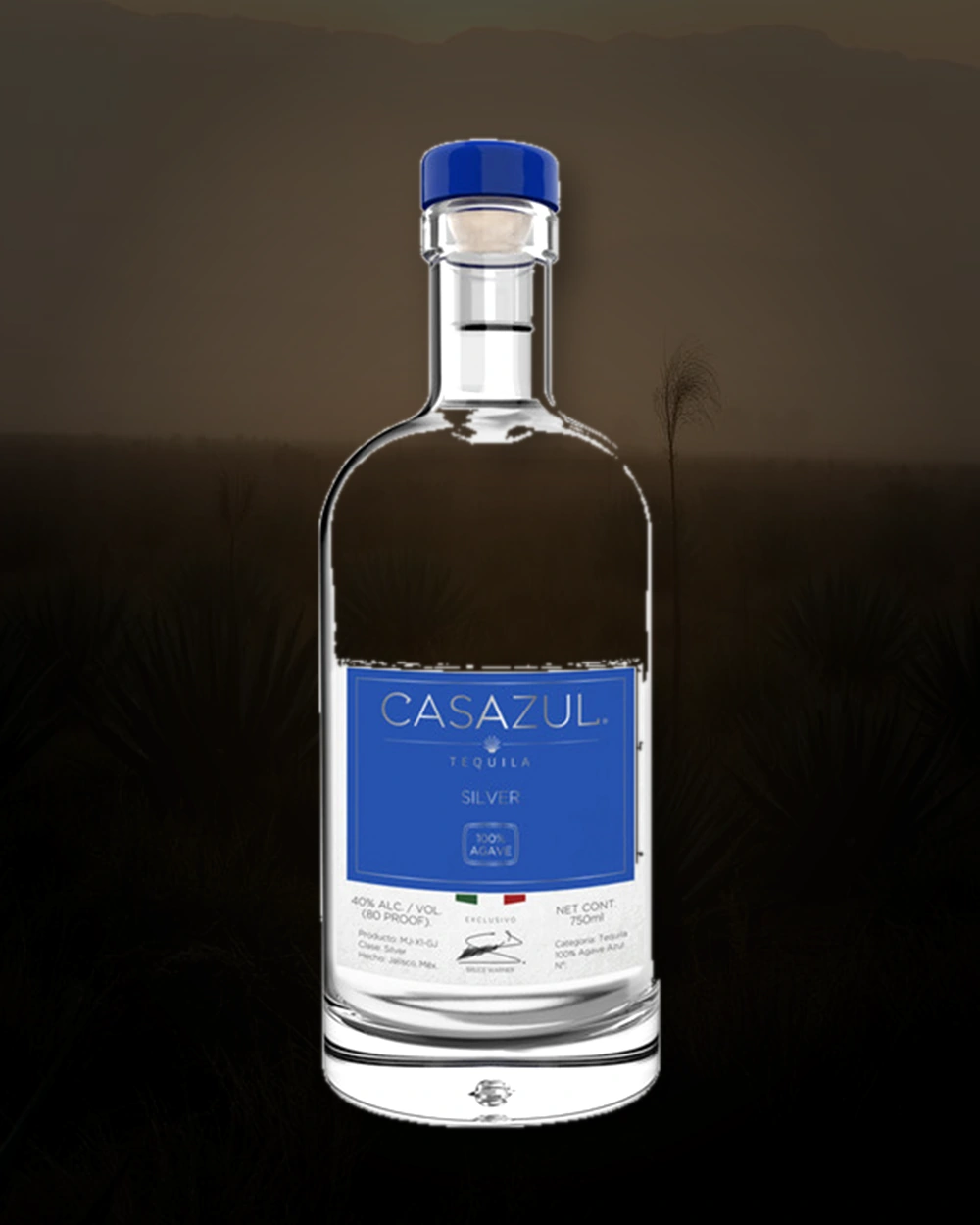 Casazul Tequila Silver bottle