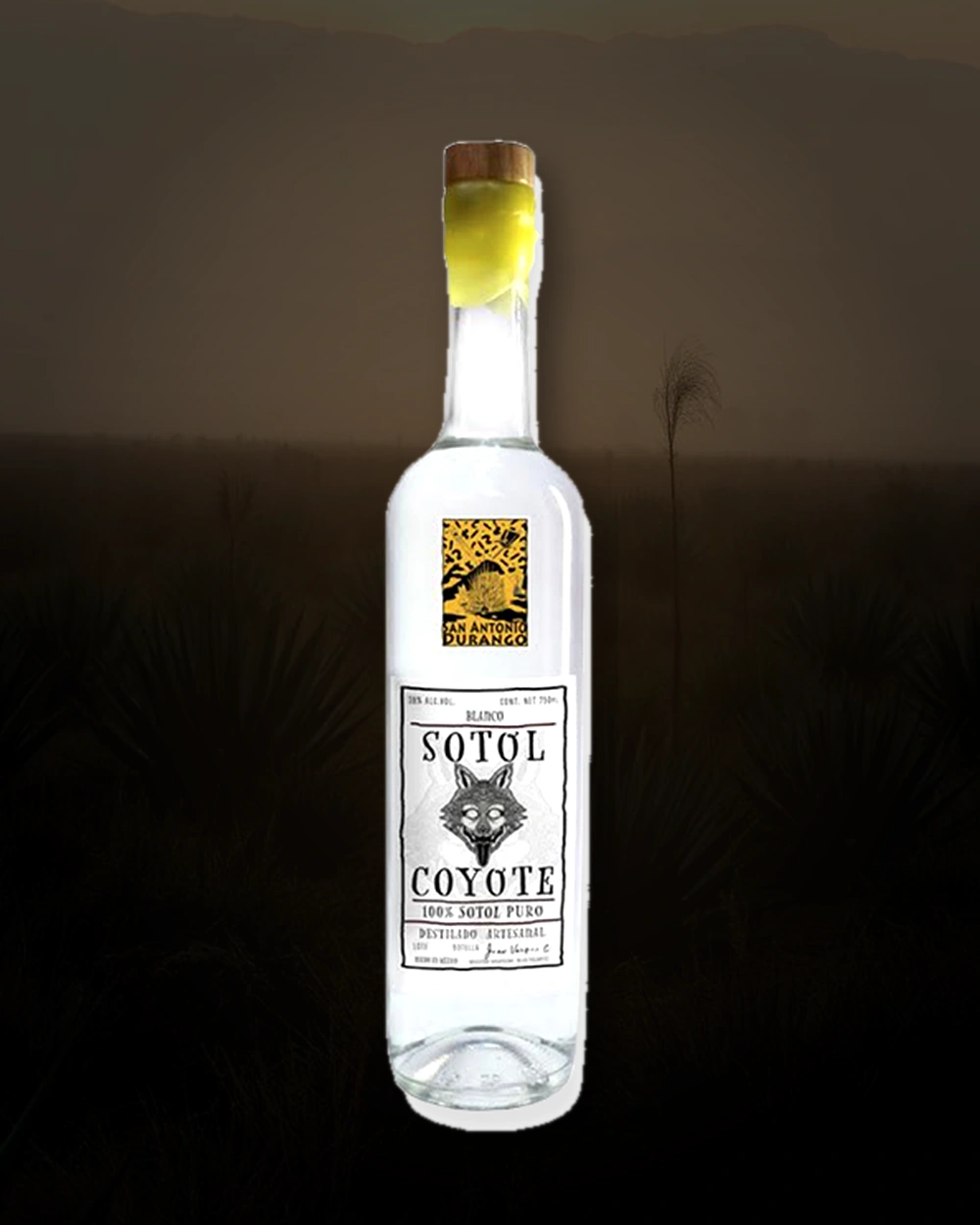 Coyote Sotol Durango bottle