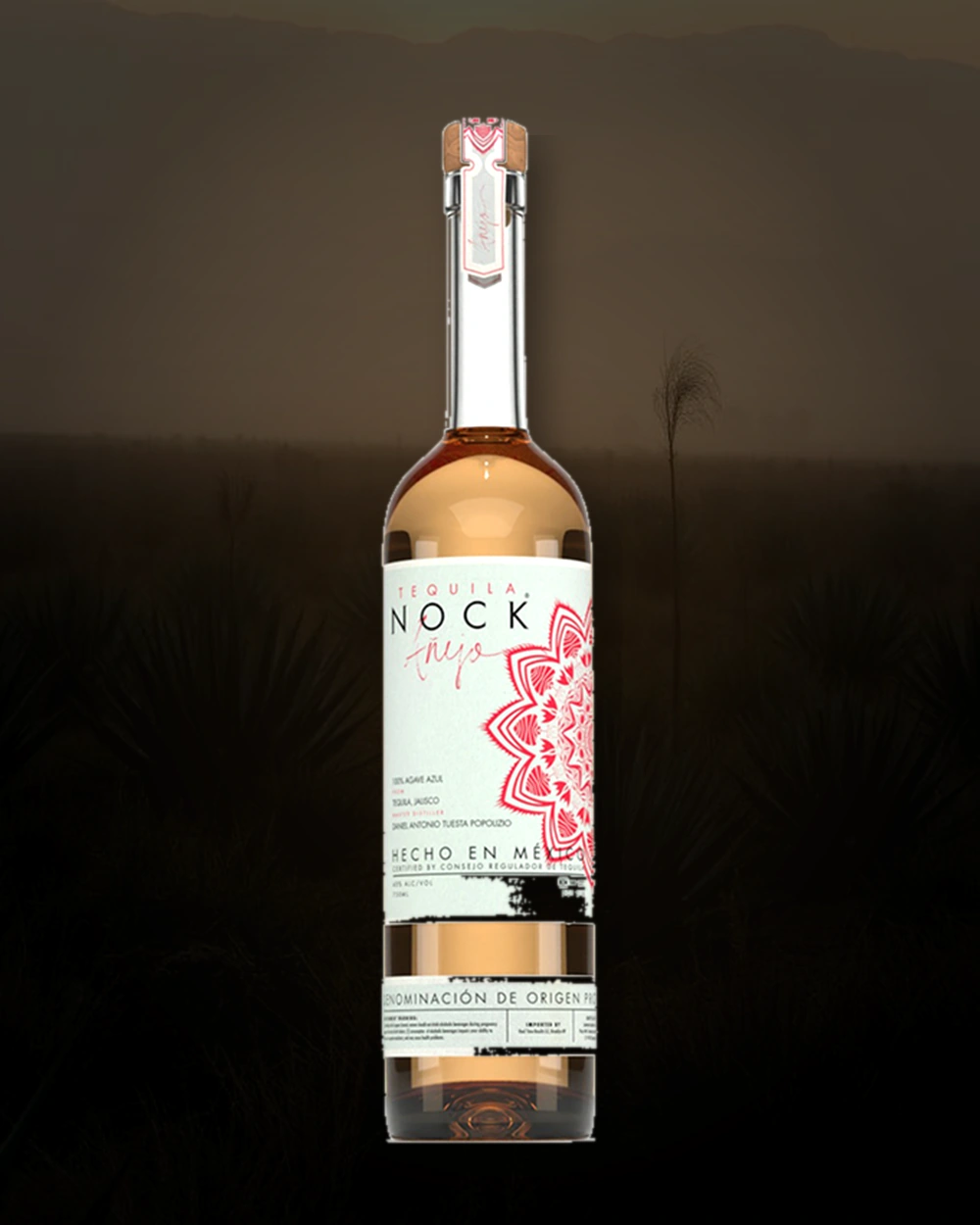 Nock Tequila Añejo Premium bottle