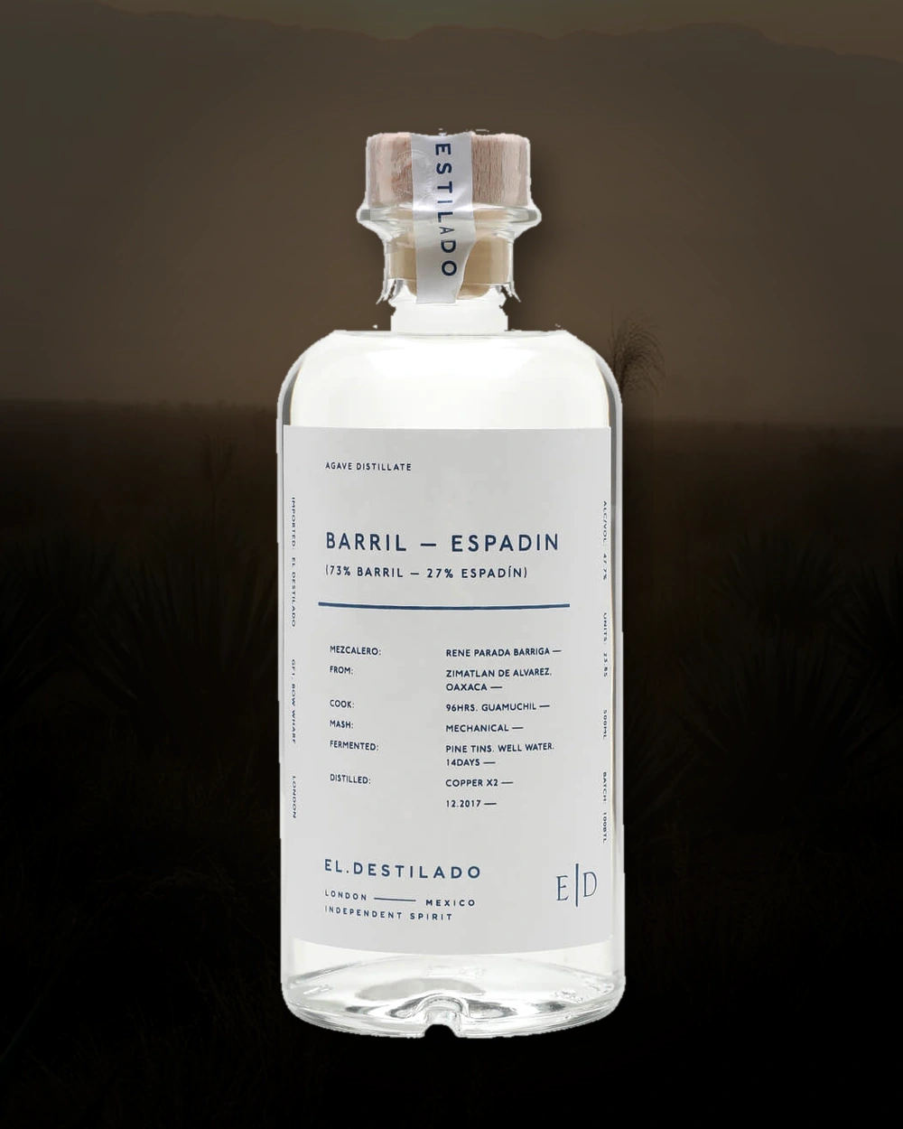 El Destilado Barril – Espadin bottle