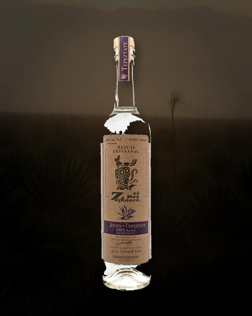 El Rey Zapoteco Tepeztate bottle