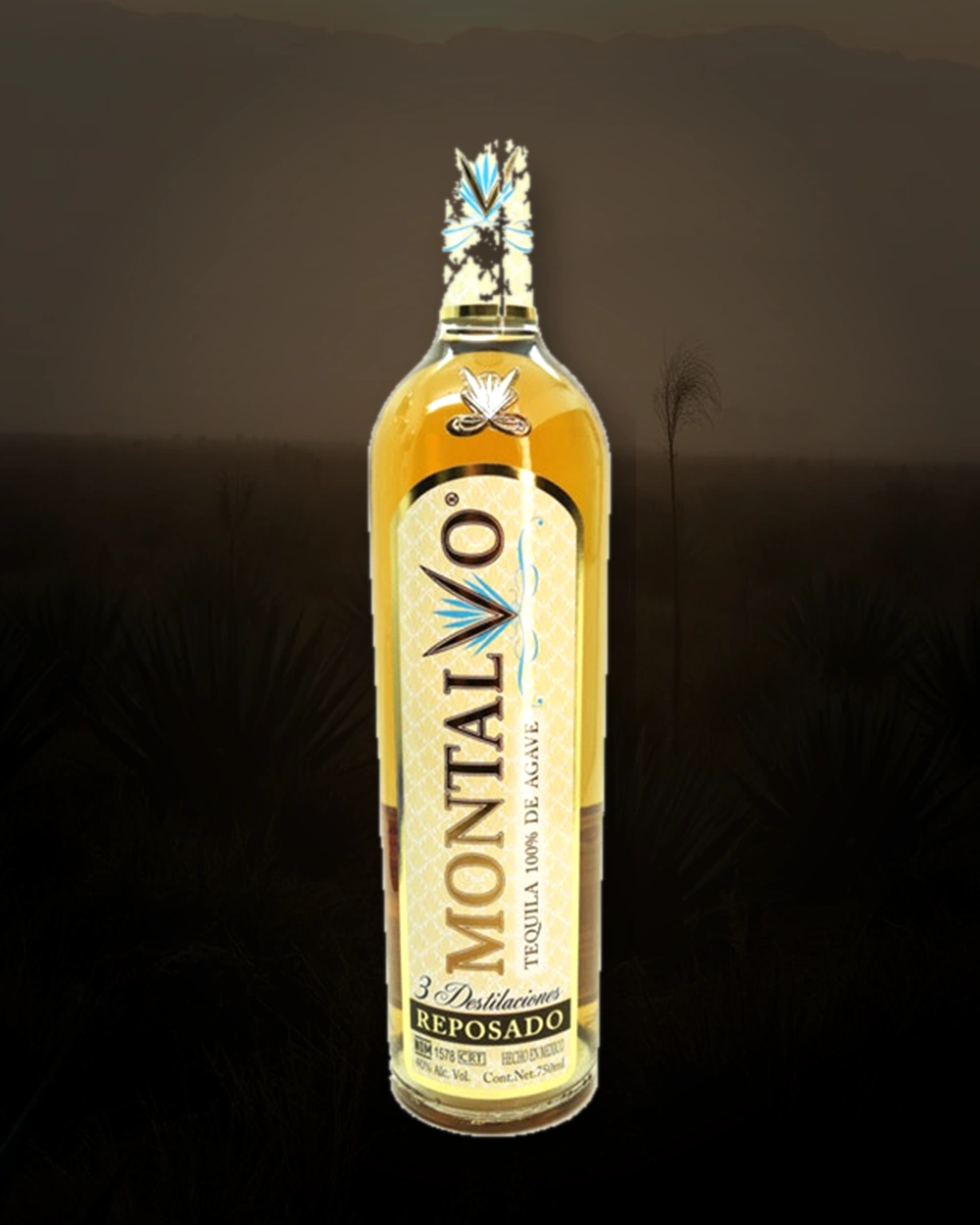 Montalvo Tequila Reposado bottle