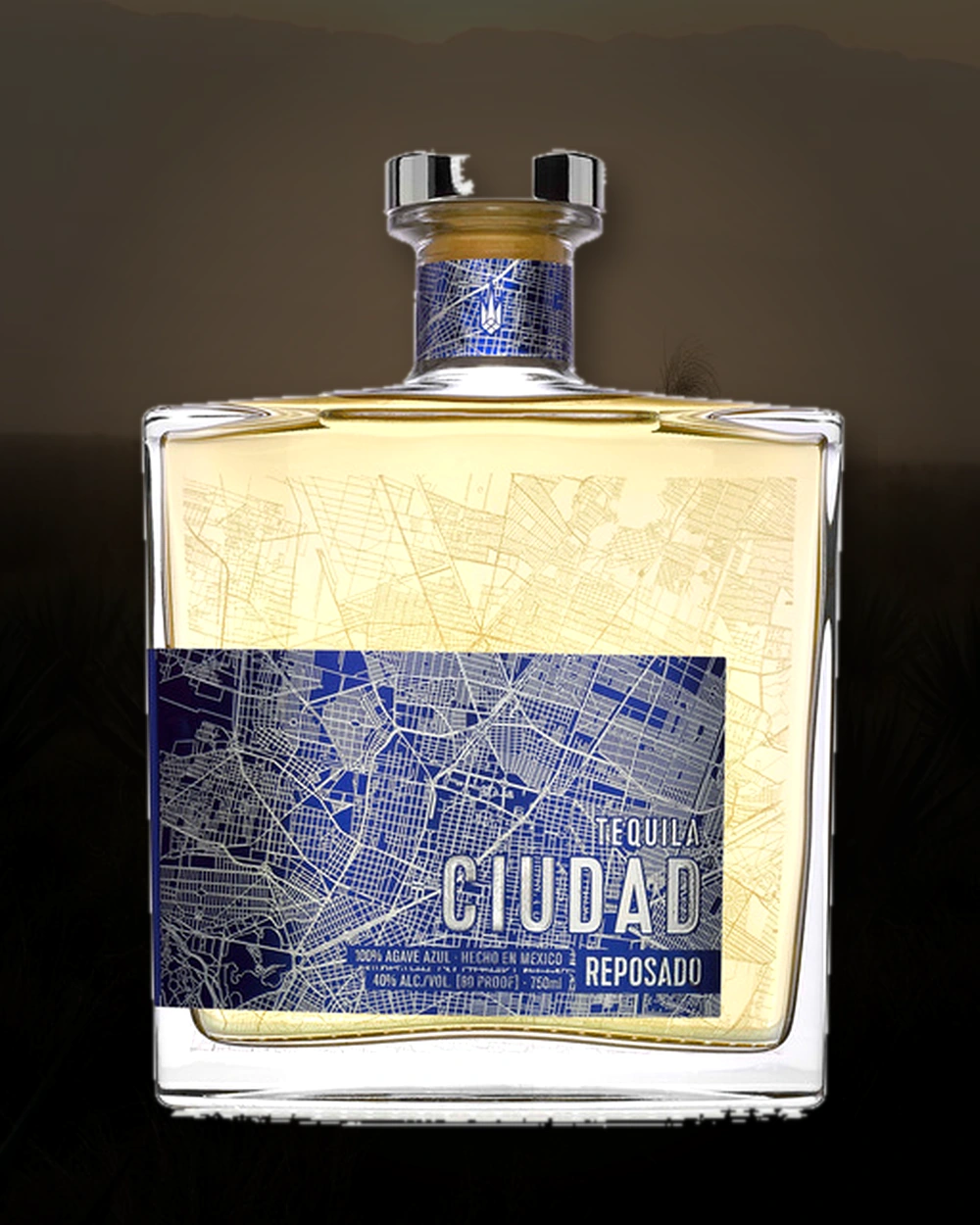 Tequila Ciudad Reposado bottle