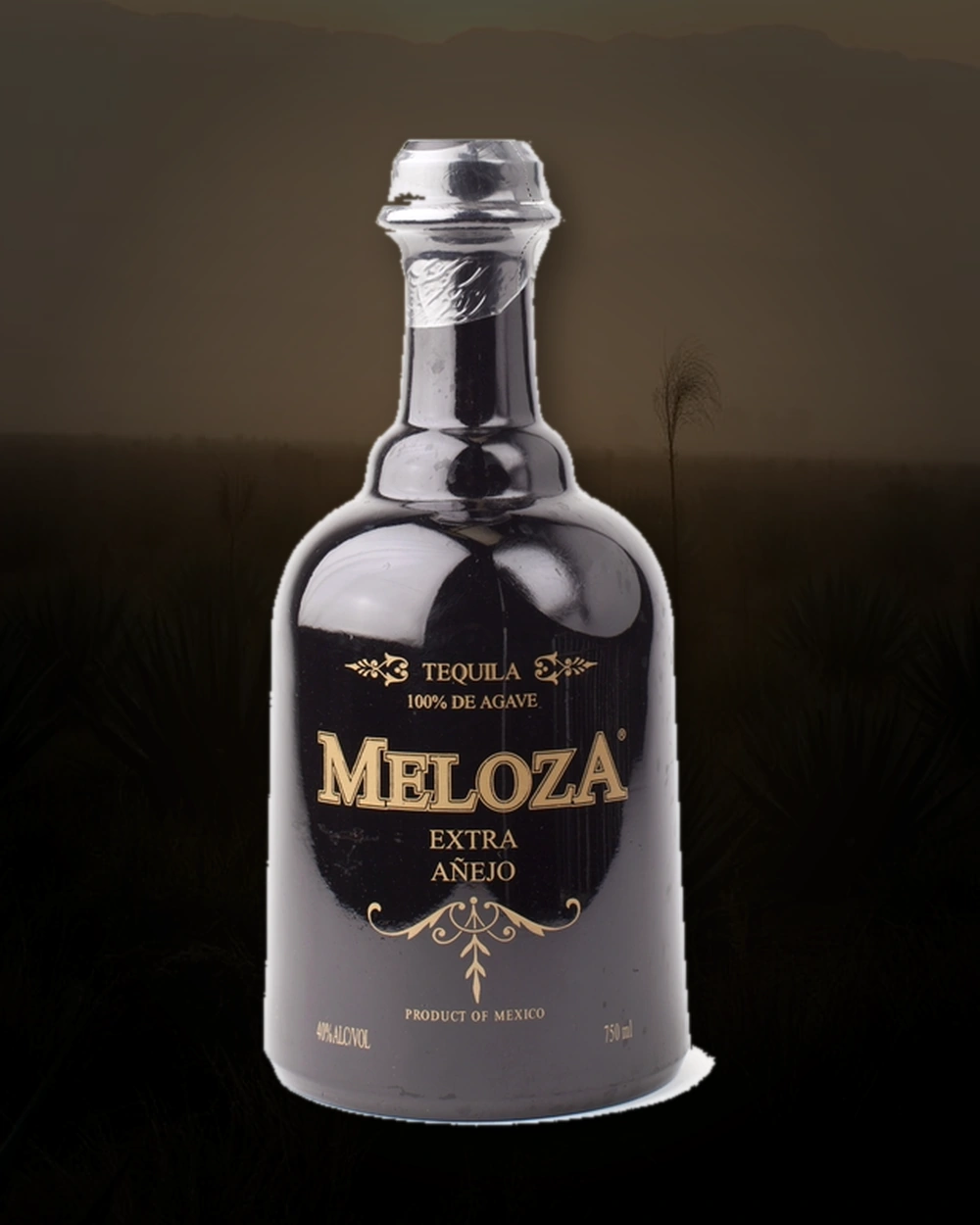 Meloza Añejo Extra Aged Tequila bottle