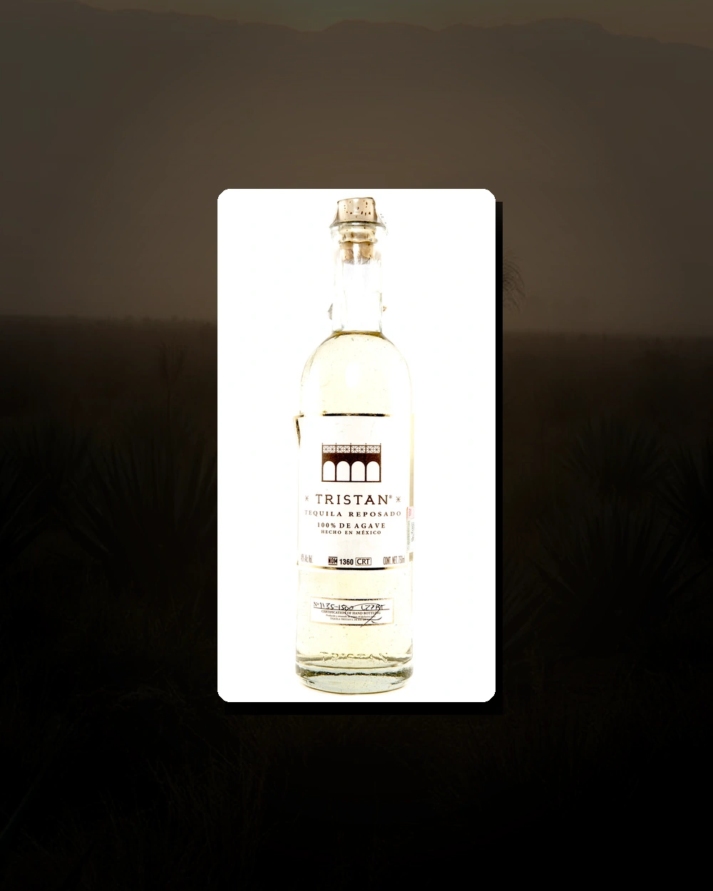 Tristan Tequila Reposado bottle