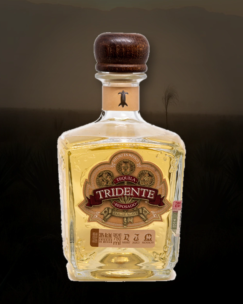 Tridente Reposado bottle