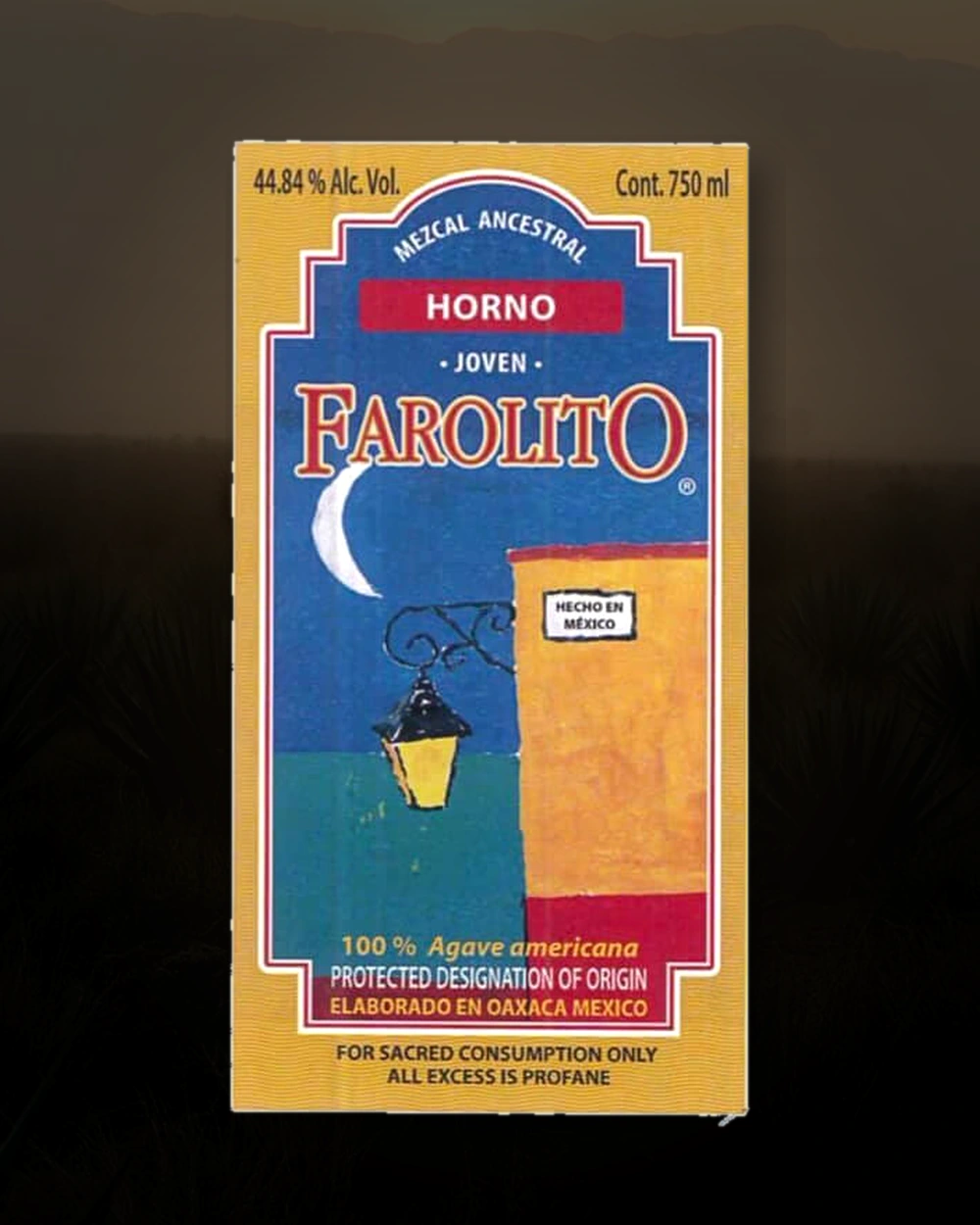 Farolito Horno bottle
