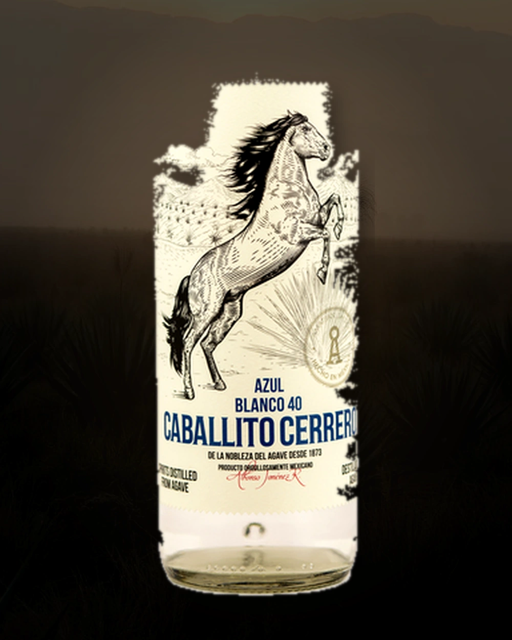 El Caballito Cerrero Blanco bottle