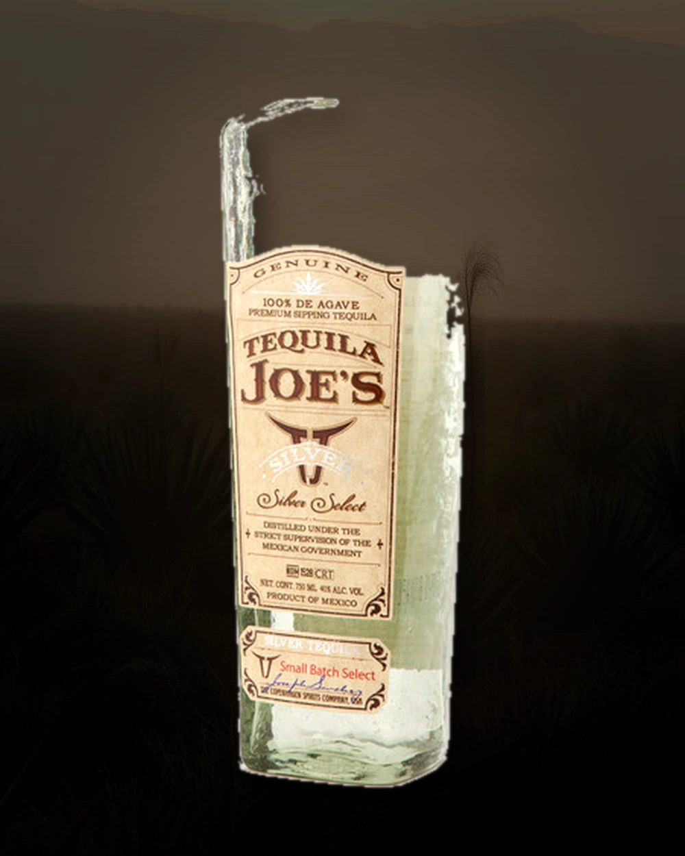 Tequila Joe's Silver bottle