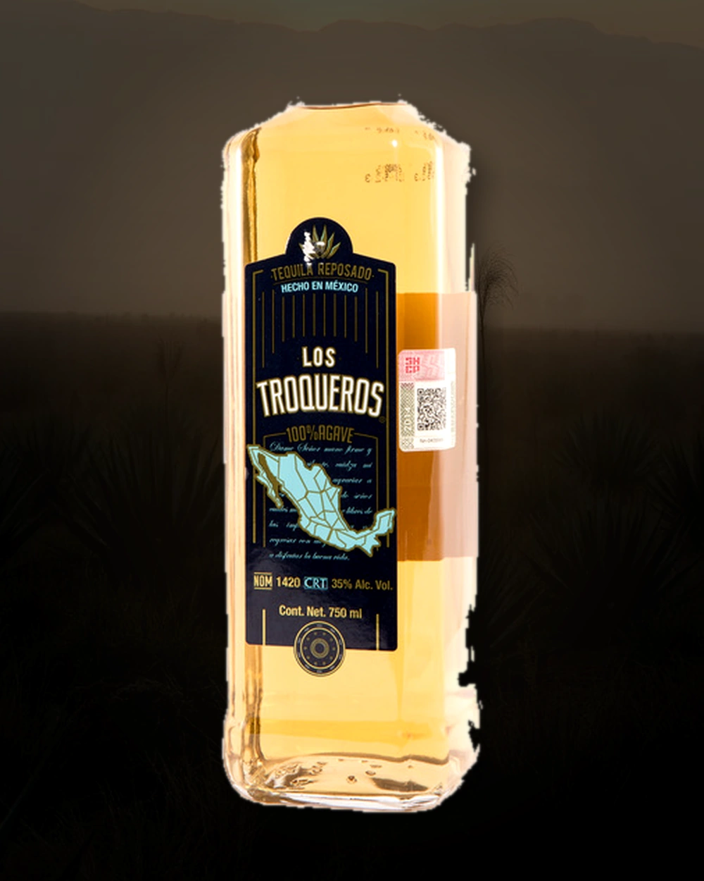 Los Troqueros Reposado bottle