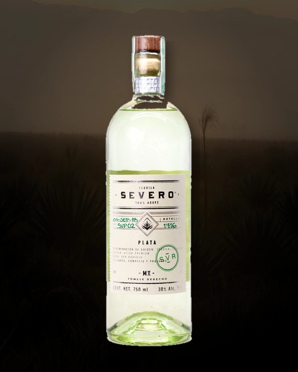 Severo Tequila Plata bottle