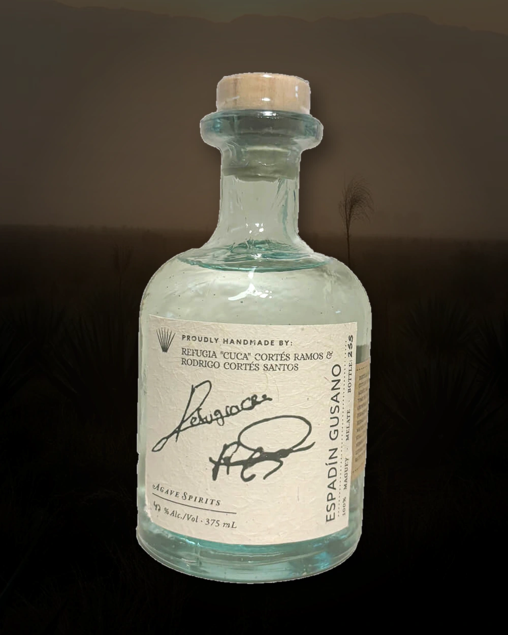 Maguey Melate Espadin Gusano – Rufugia y Rodrigo bottle