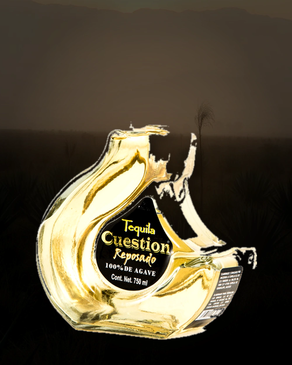 Cuestion Tequila Reposado bottle