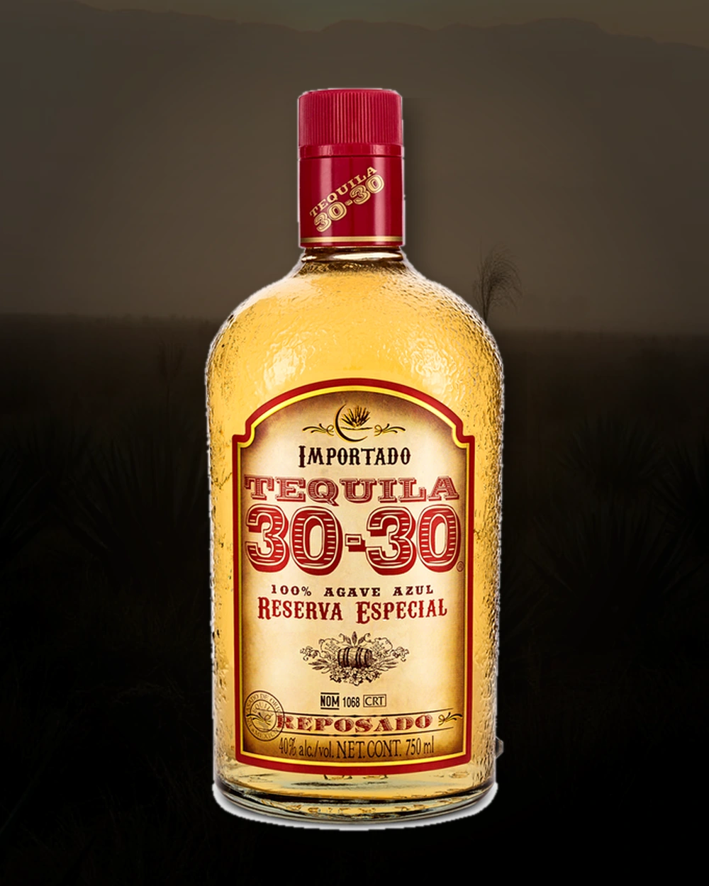 Tequila 30-30 Reposado bottle
