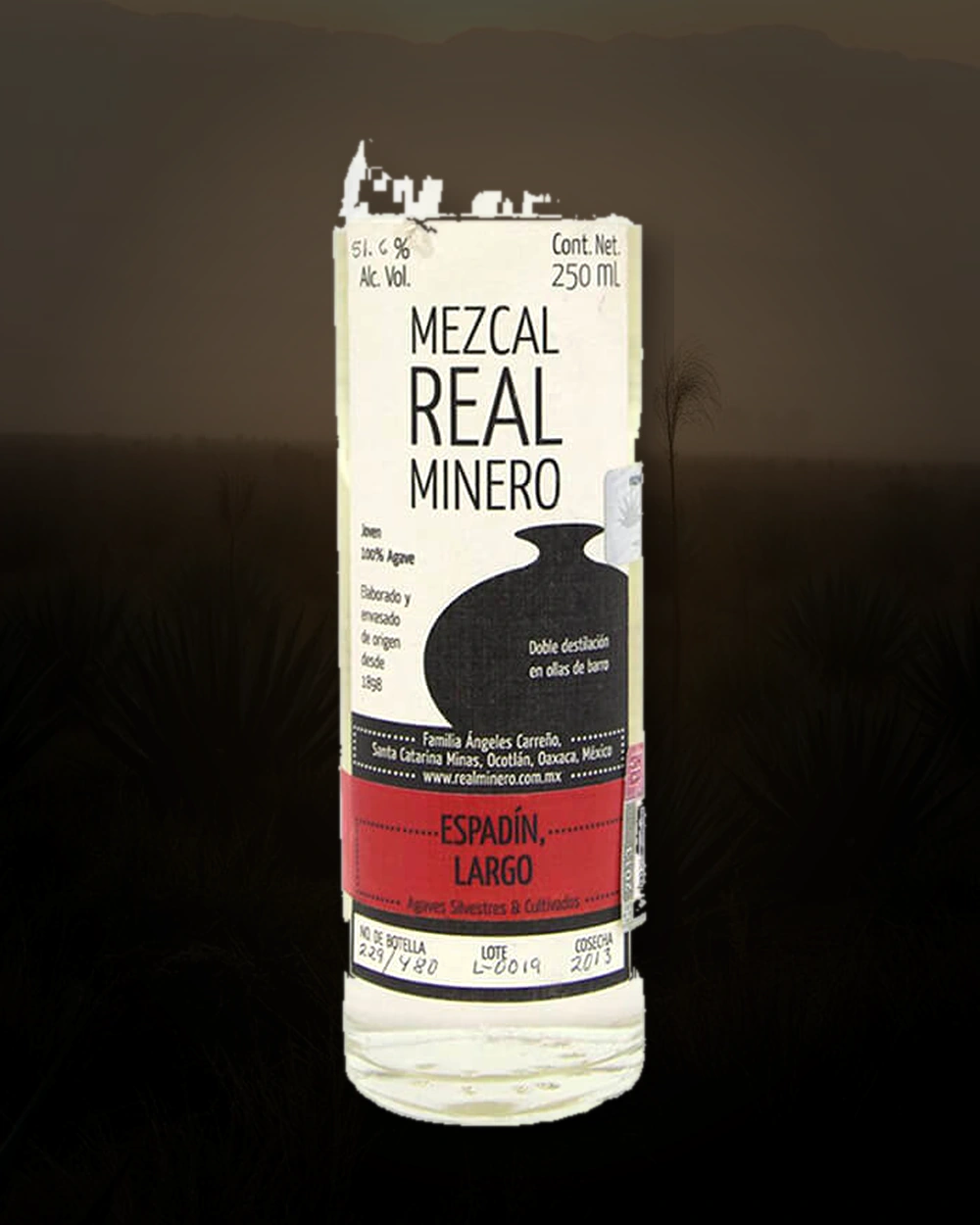 Real Minero Espadin y Largo bottle