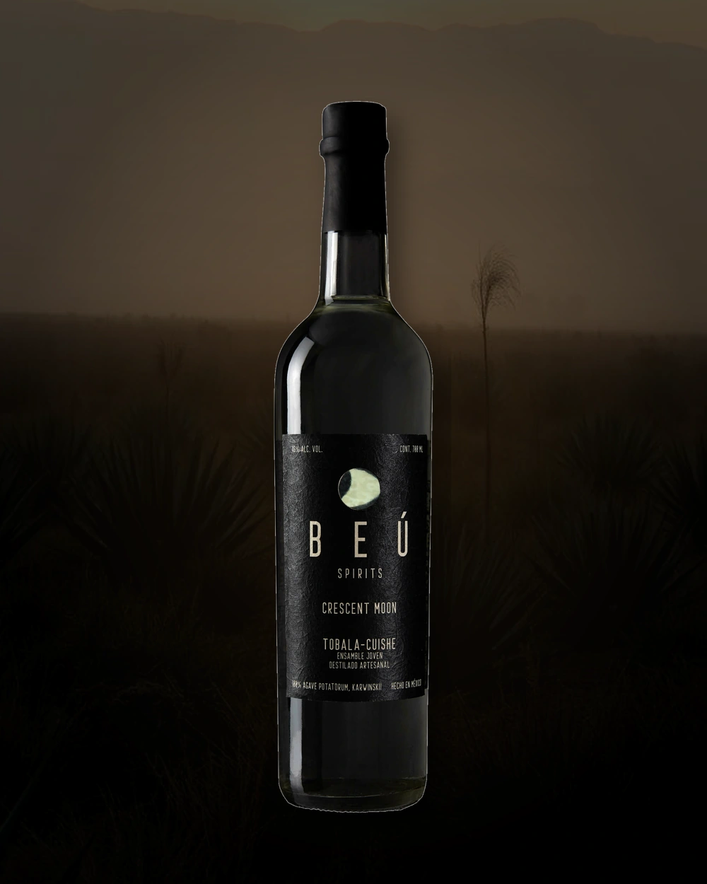 BEÚ Spirits Crescent Moon bottle