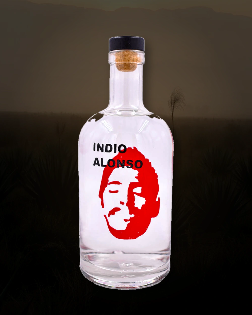 Indio Alonso Tuxca Cimarron / Salmiana bottle