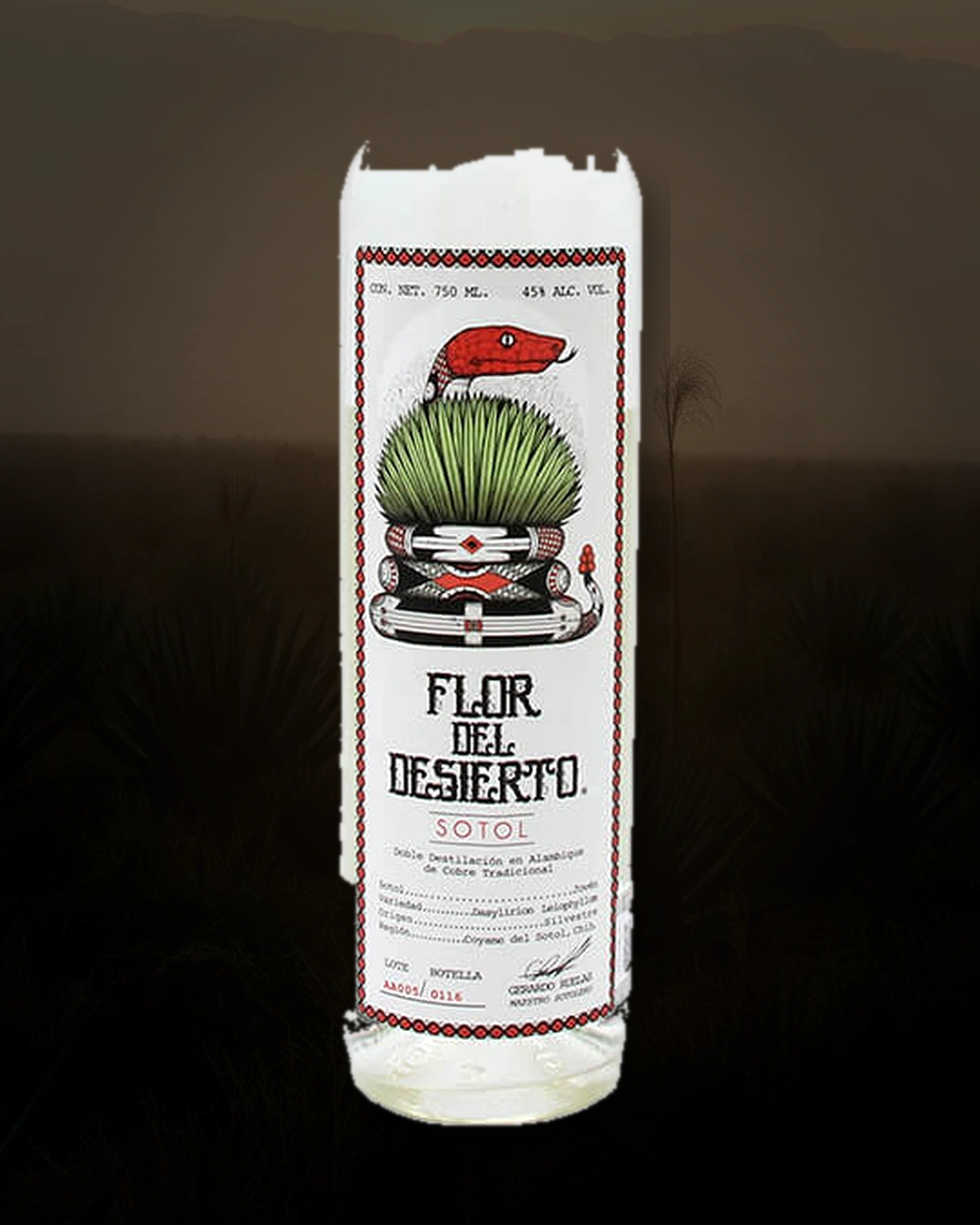 Flor del Desierto Desert bottle
