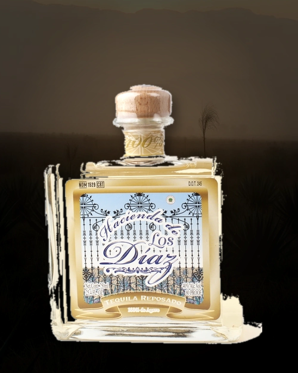 Hacienda de Los Diaz Reposado bottle