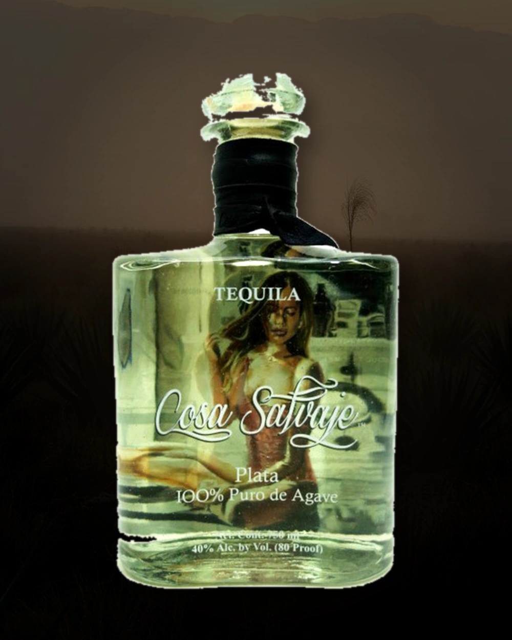 Cosa Salvaje Plata Tequila bottle