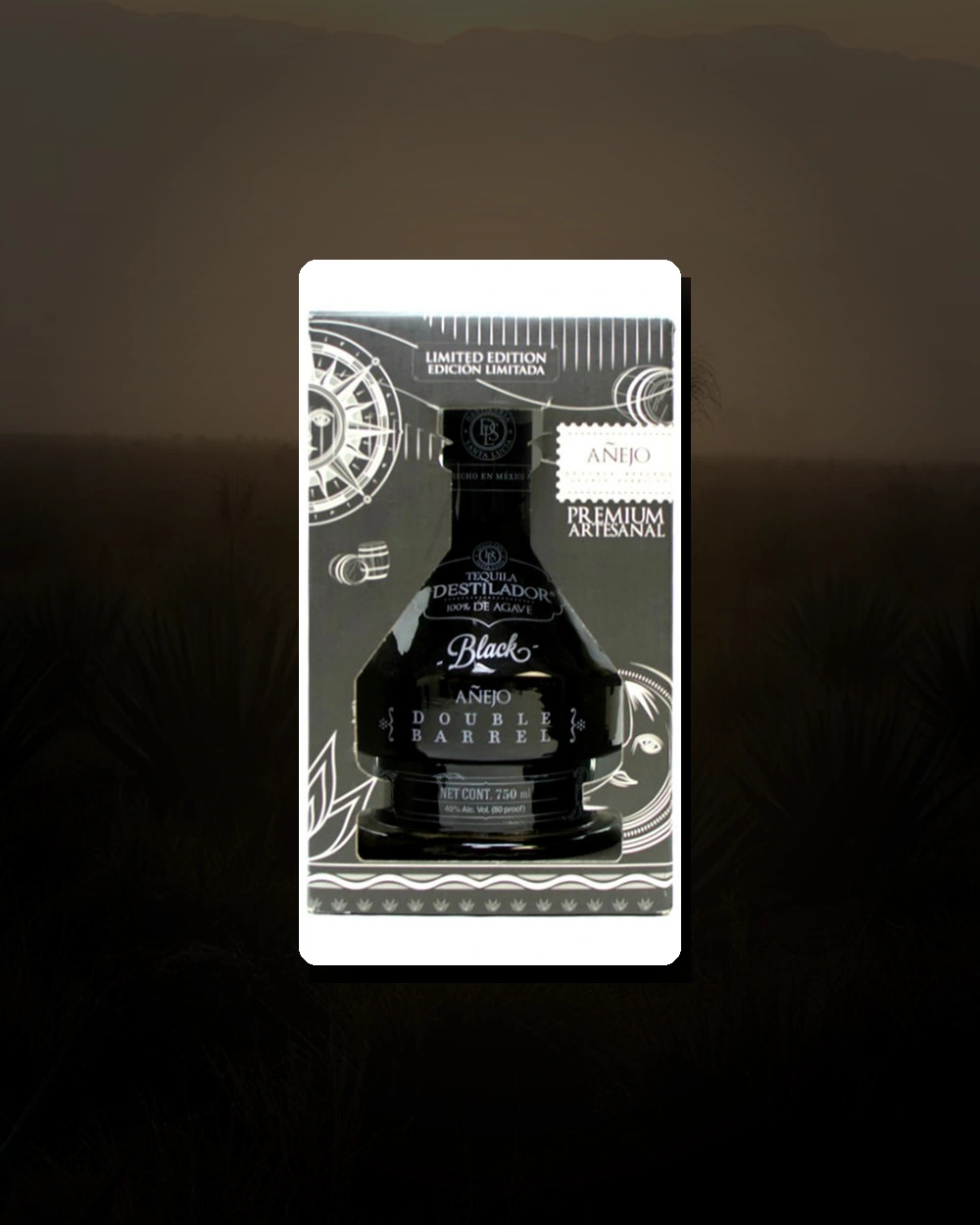 El Destilador "Black" Double Barrel Añejo bottle