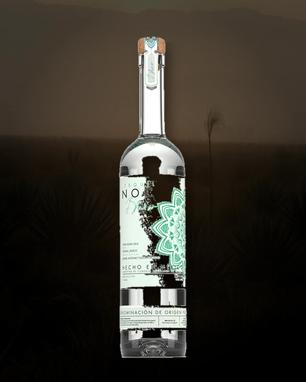 Nock Tequila Plata Premium bottle
