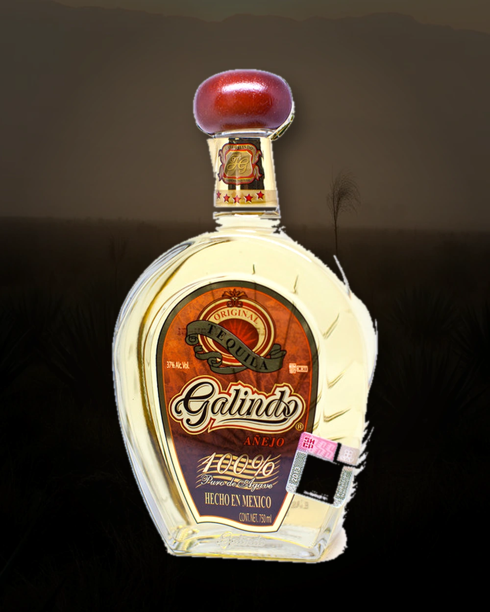 Galindo Tequila Añejo bottle