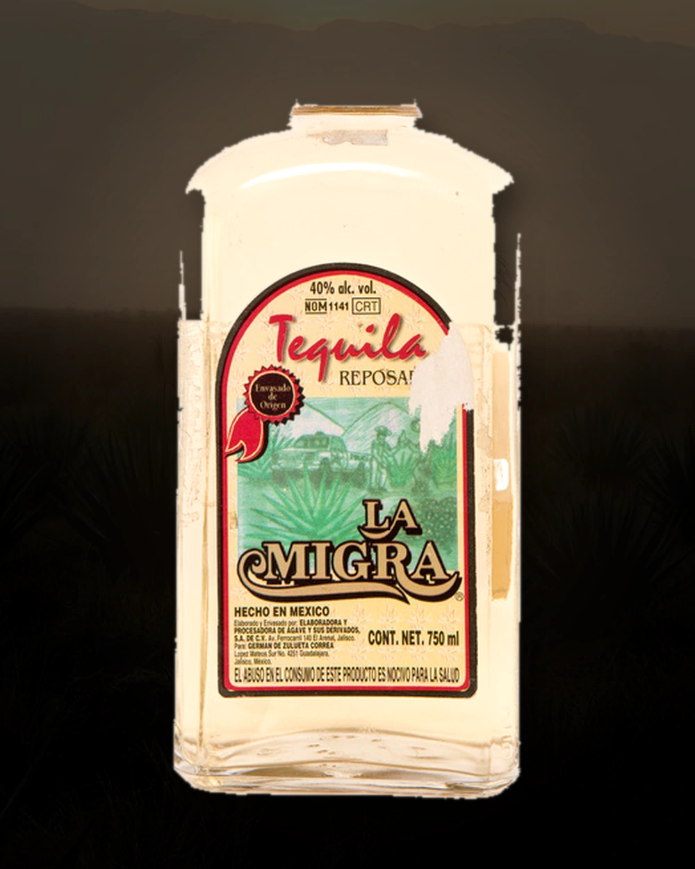 La Migra Tequila Reposado bottle