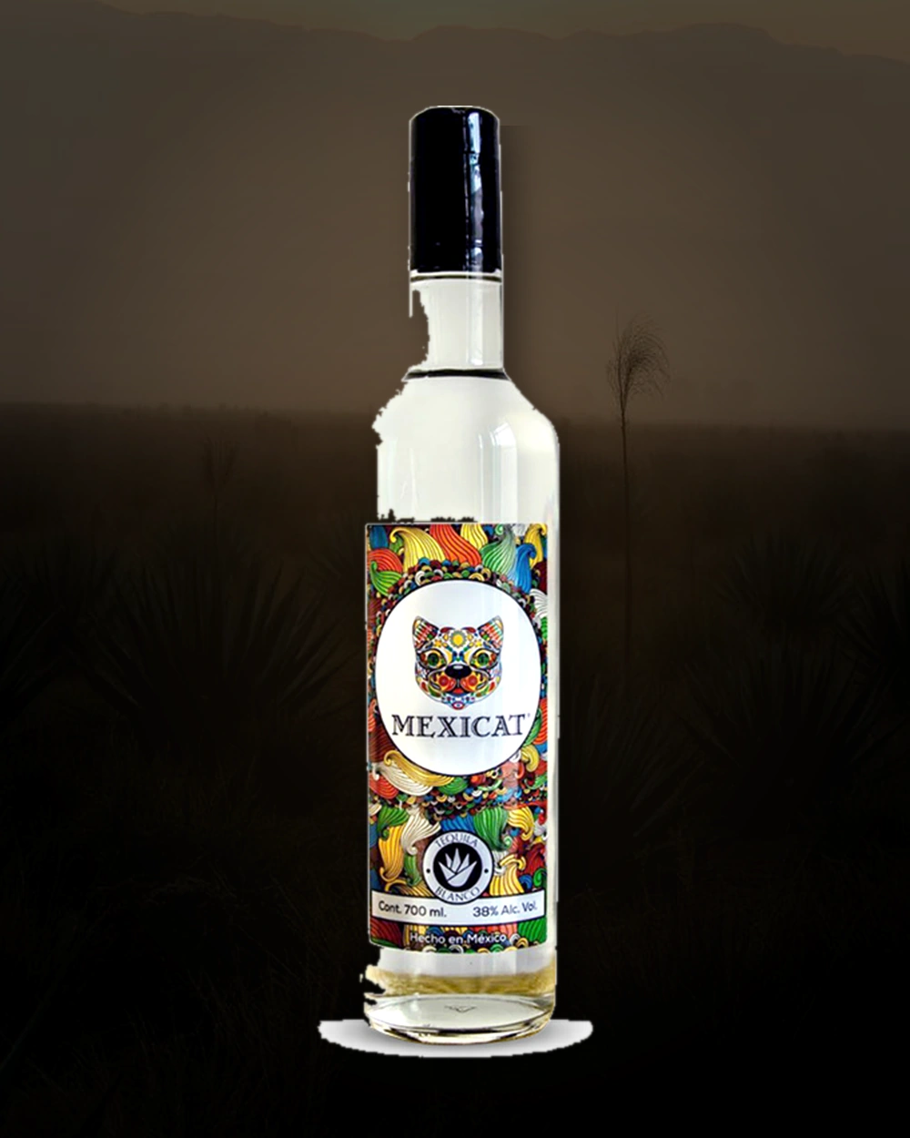 Mexicat Tequila Blanco bottle