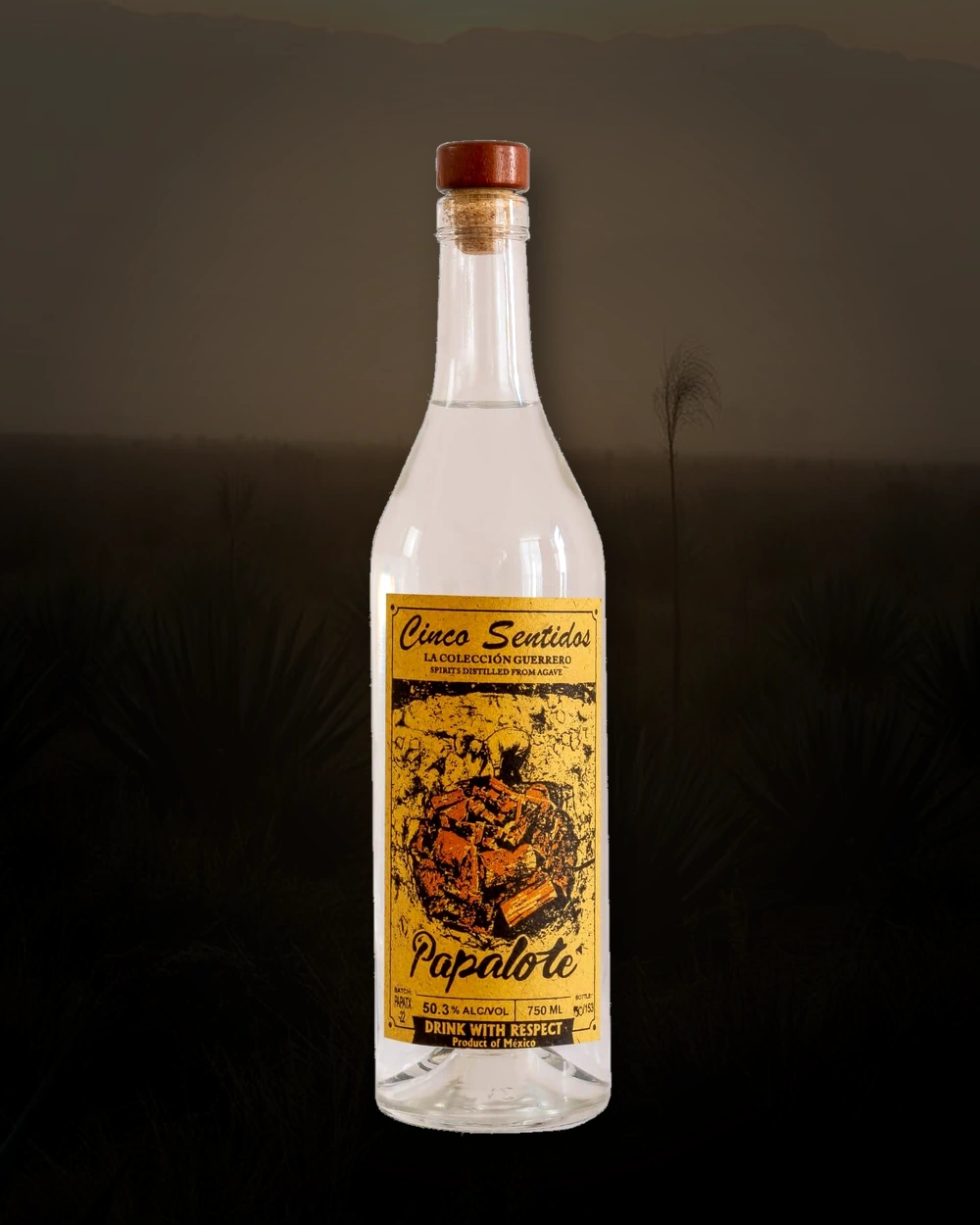 Cinco Sentidos Papalote – Jose Robledo bottle