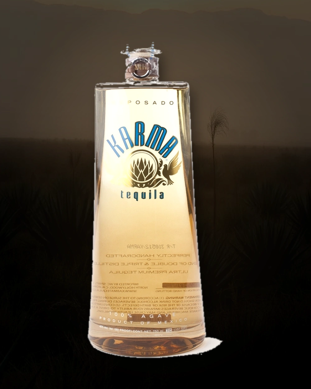 Karma Tequila Reposado bottle