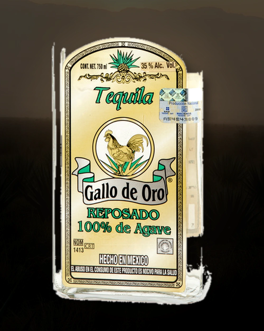 Gallo de Oro Tequila Reposado bottle